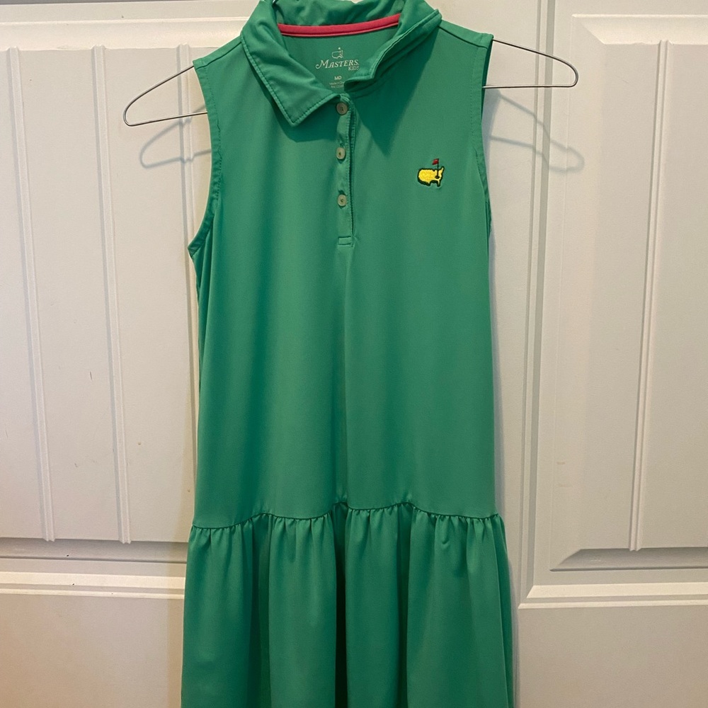 Green Sleeveless Masters Dress Kids